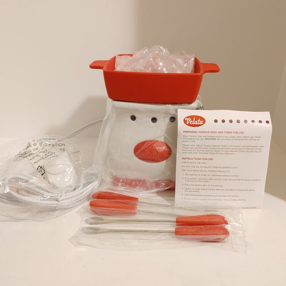 Velata Maraschino (RED) Pedestal Fun Fondue Set by Scentsy - NEW! - Picture 1 of 4